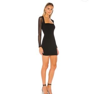 Superdown Halley Bodycon dress in black